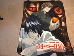 Death Note Rare Throw Blanket 46 X 60 Shonen Jump. Fixed Price $50.00.