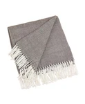 Saro Lifestyle Classic Herringbone Throw Nwt Retails $100 Black/white. Fixed Price $65.00.