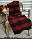 Vtg Northwest Woolen Mills Blanket Throw Blend Buffalo Red Black Plaid Warm. Fixed Price $53.10.