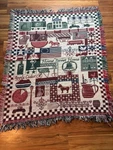 Home Sweet Vintage Knitted Blanket. Fixed Price $20.00.