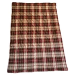 Jcpenney Home 2015 Autumn Christmas Collection Sherpa Blanket Plaid Red Tan. Fixed Price $94.50.