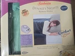 New Sunbeam Dynasty Nights Plush Premium Soft Heated Blanket Queen Dual Control. Fixed Price $89.95.