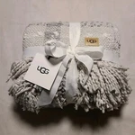 Ugg Gracie Stone Throw Blanket Cable Knit 50X70. Fixed Price $70.00.