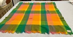 Vintage Horner Plaid Pink Green Blanket 100% Wool Stadium Lap Throw 52 X 48. Fixed Price $35.00.