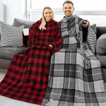 Wearable Blanket With Sleeves Soft Fleece Snuggy Robe Wrap Sofa Couch Tv Adult. Fixed Price $23.99.